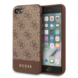 Guess 4G Stripe Collection case for iPhone 7 / 8 / SE 2020 / SE 2022 - brown