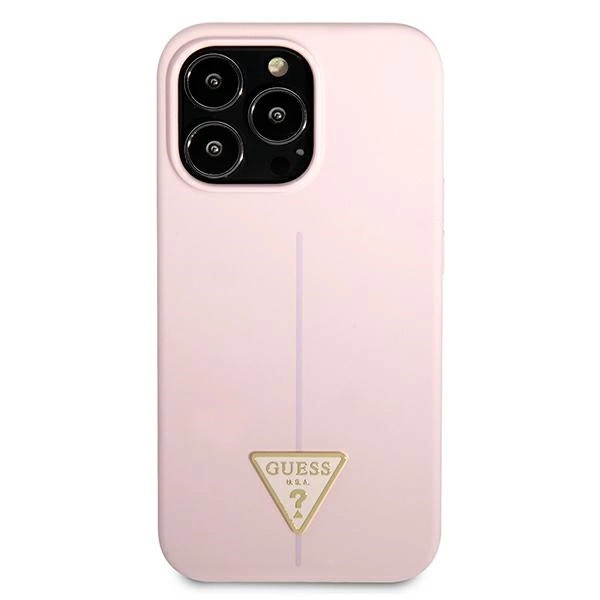 Guess Silikoninis Trikampio dėklas iPhone 13 Pro / 13 6.1” - violetinis - Image 3
