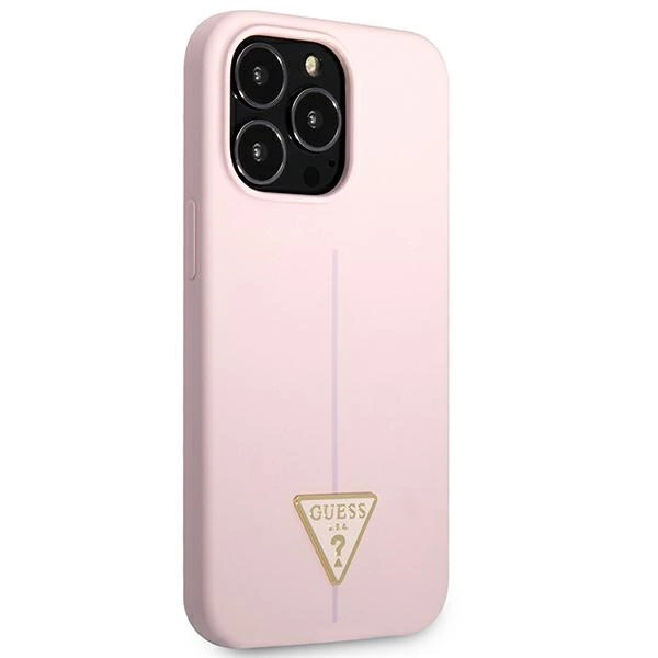 Guess Silikoninis Trikampio dėklas iPhone 13 Pro / 13 6.1” - violetinis - Image 4