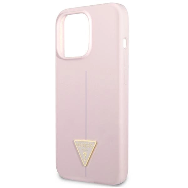 Guess Silikoninis Trikampio dėklas iPhone 13 Pro / 13 6.1” - violetinis - Image 6