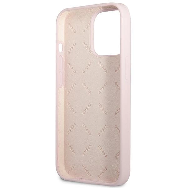 Guess Silikoninis Trikampio dėklas iPhone 13 Pro / 13 6.1” - violetinis - Image 7