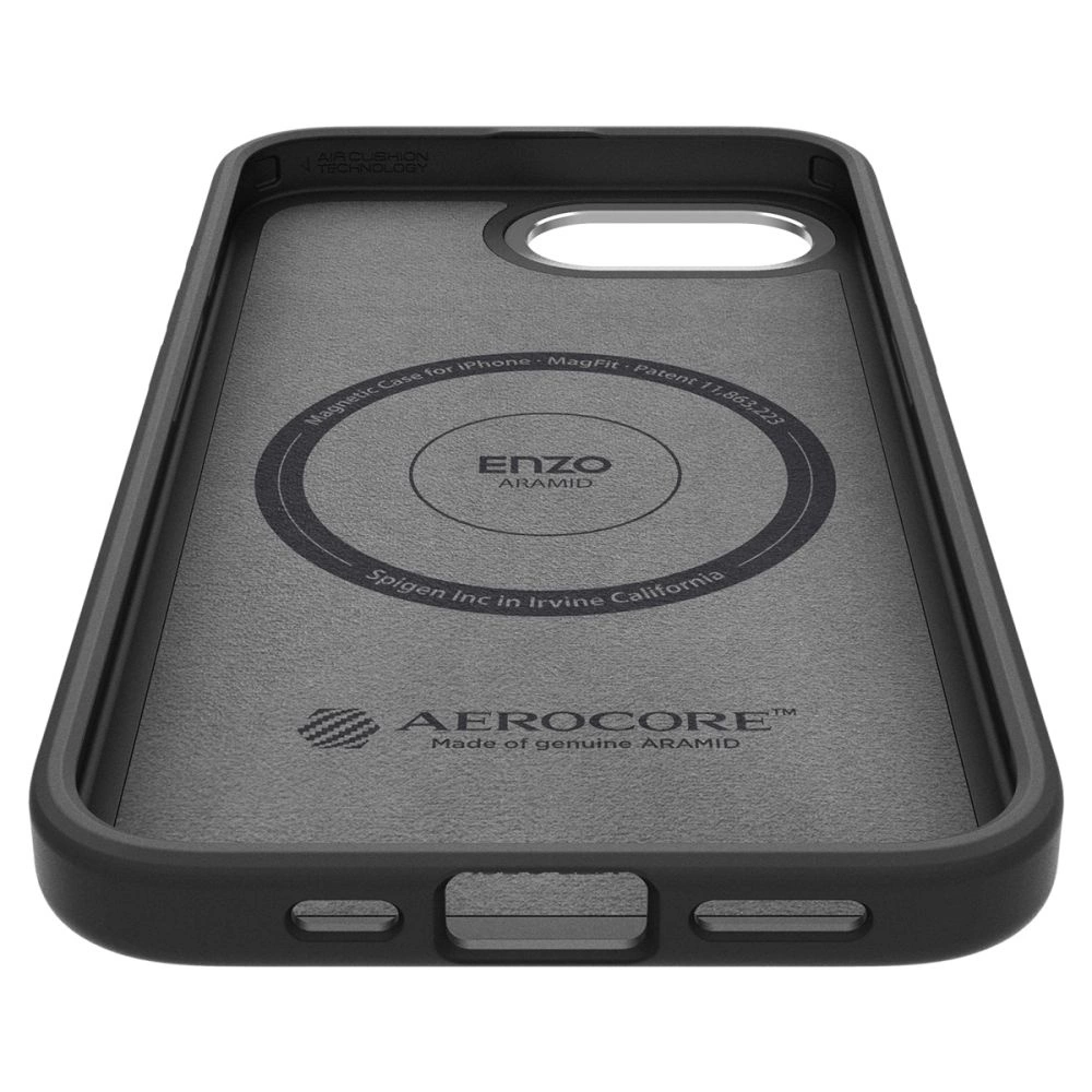 Spigen Enzo Aramid MagSafe dėklas iPhone 16e - juodas - Image 8