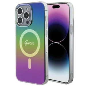 Guess IML Iridescent MagSafe case for iPhone 15 Pro Max 6.7" - multicolor