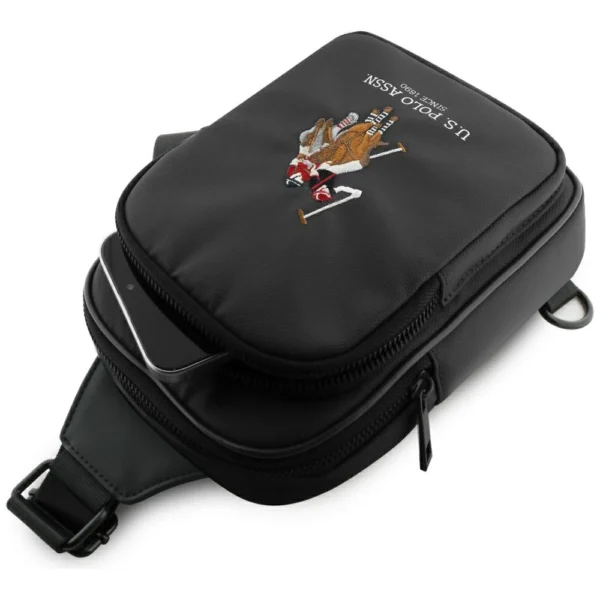 US Polo Petit Pique Crossbody telefono dėklas - juodas - Image 4