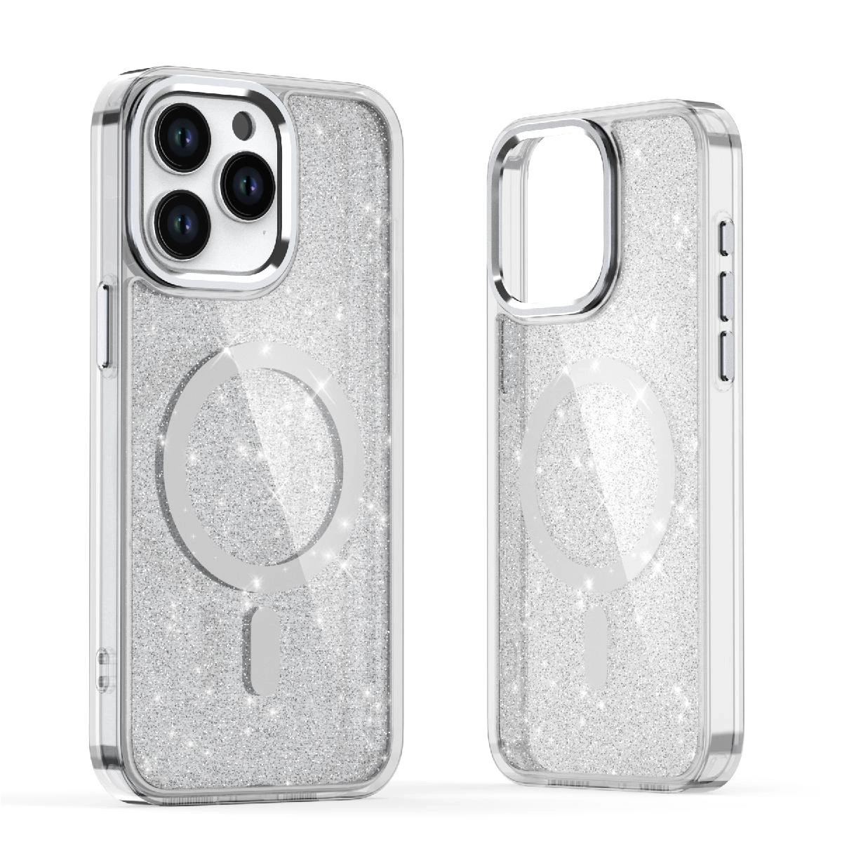 Glitter Case with MagSafe for Samsung Galaxy A26 5G - White
