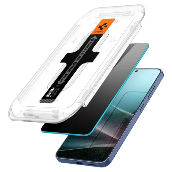 Spigen Glas.TR “Ez Fit” Privacy HD 2-pack apsauginis stiklas Samsung Galaxy S24 / S25 - Image 3