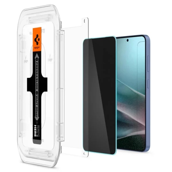 Spigen Glas.TR “Ez Fit” Privacy HD 2-pack apsauginis stiklas Samsung Galaxy S24 / S25 - Image 7