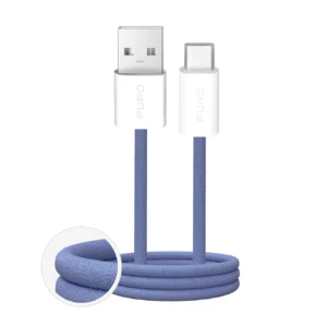 Puro Fabrik 2.0 10W USB-A - USB-C Braided Cable 1.5m - Blue