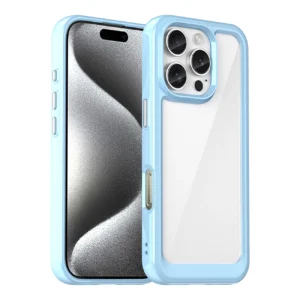 Outer Space Case for iPhone 16e Flexible Frame Cover - Blue
