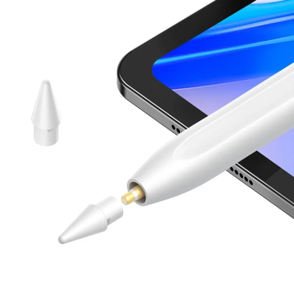 Baseus Smooth Writing 2 Overseas Edition stylus su aktyvia antgaliu iPad su keičiamu antgaliu – baltas - Image 3