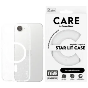 CARE by PanzerGlass Flagship Urban Combat StarLight White MagSafe iPhone 16e Case - Clear