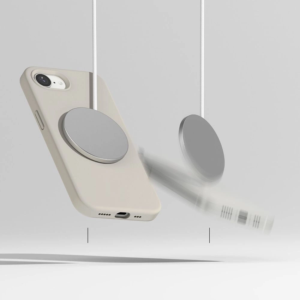 Ringke Silicone MagSafe iPhone 16e dėklas – smėlio spalvos - Image 5