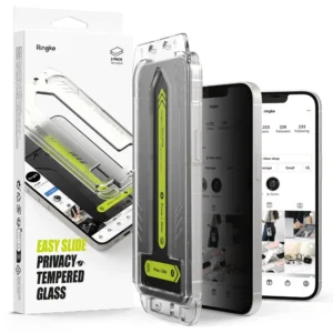 Ringke Easy Slide Privacy Glass 2-pack for iPhone 13 / 13 Pro / 14 / 16e