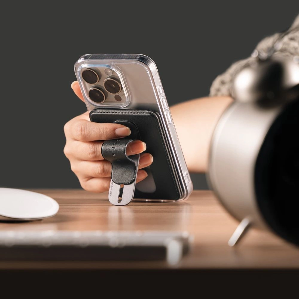 Ringke Wallet Slide Grip MagSafe dėklas – juodas - Image 10