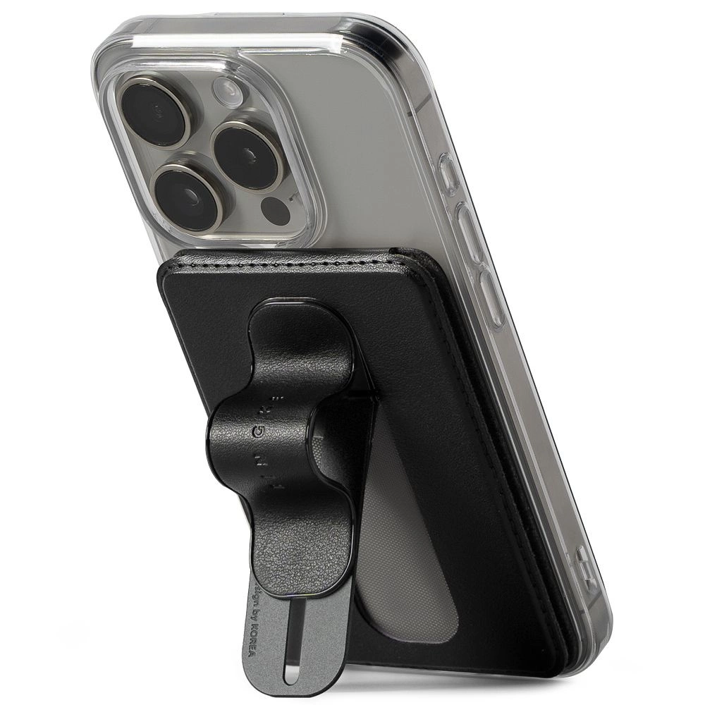 Ringke Wallet Slide Grip MagSafe dėklas – juodas - Image 2