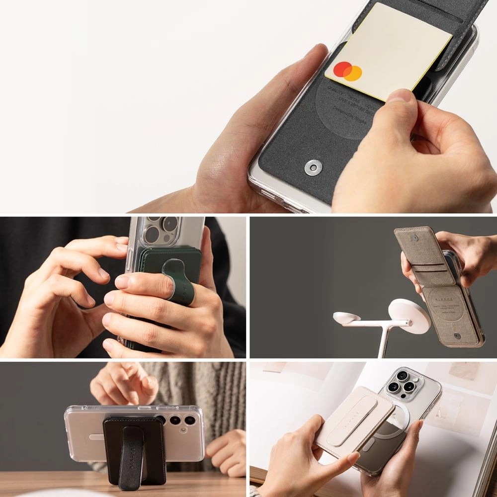 Ringke Wallet Slide Grip MagSafe dėklas – juodas - Image 5