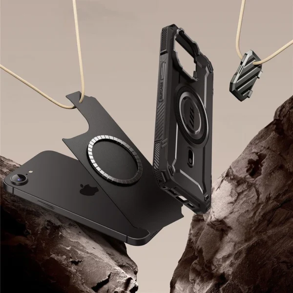 Supcase UB XT Mag MagSafe iPhone 16e dėklas – juodas - Image 3
