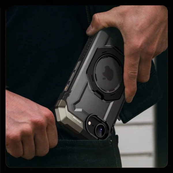 Supcase UB Grip Mag MagSafe iPhone 16e dėklas – juodas - Image 5