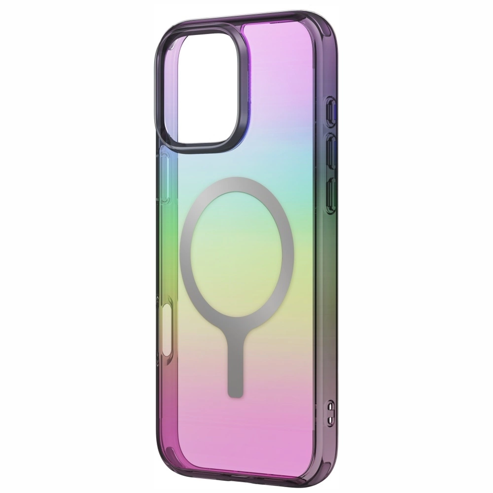 Uniq Iridescia Magclick įkrovimo dėklas iPhone 16 Pro – juodas - Image 2