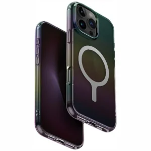 Uniq Iridescia Magclick Charging Case for iPhone 16 Pro Max - Black