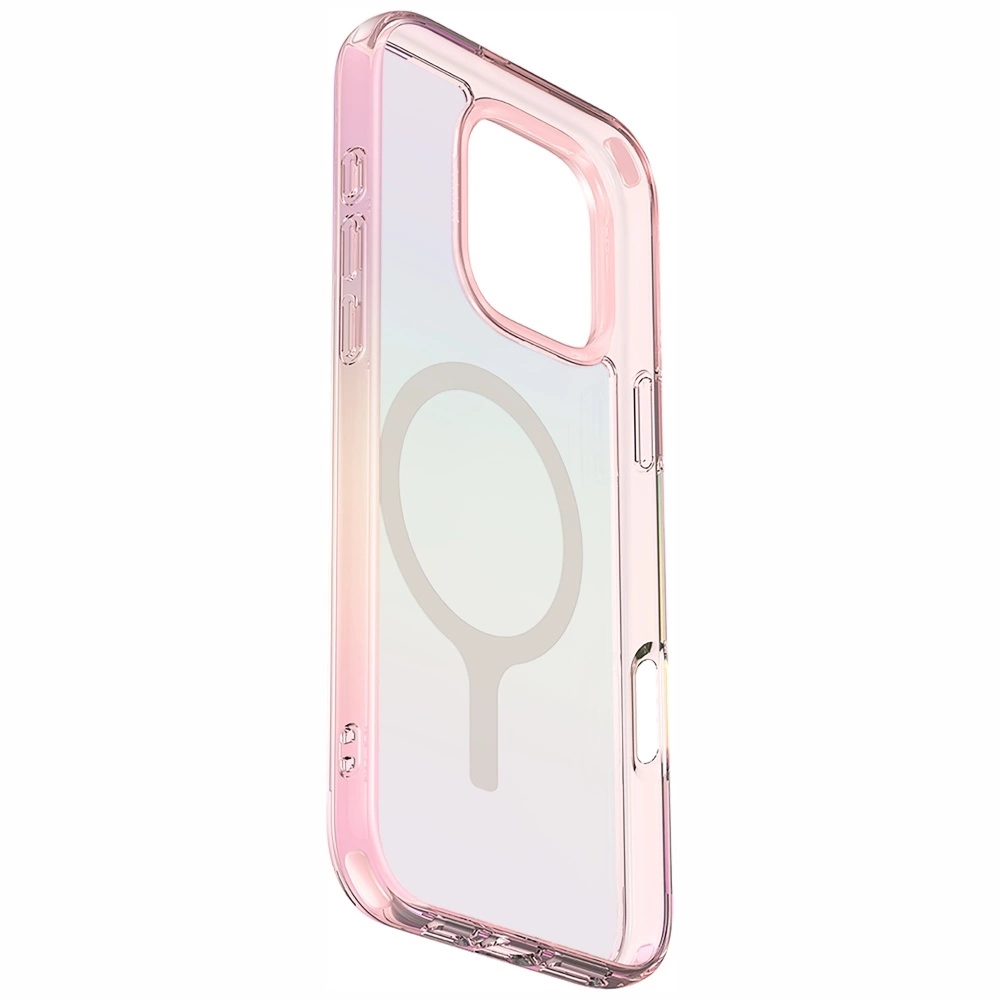 Uniq Iridescia Magclick įkrovimo dėklas iPhone 16 Pro Max – rožinis - Image 3