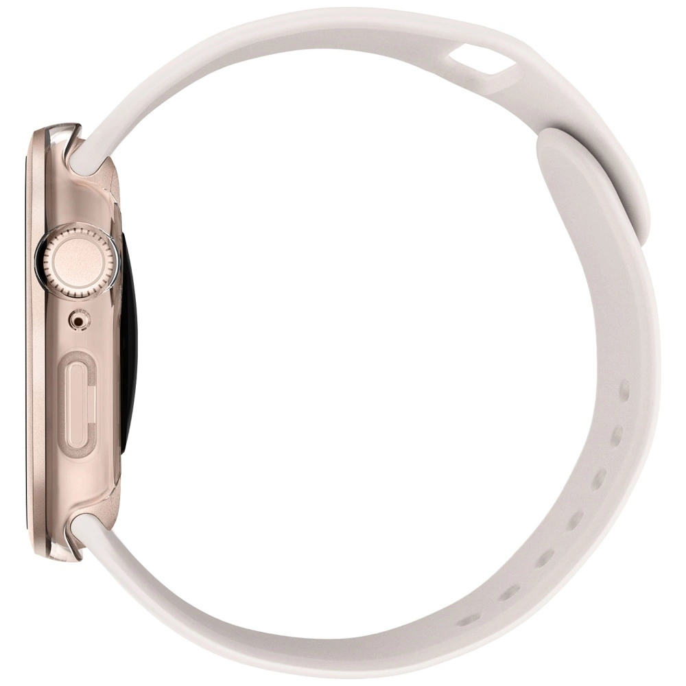 Uniq Voute grūdinto stiklo dėklas Apple Watch 10 46 mm – rožinis auksas - Image 3