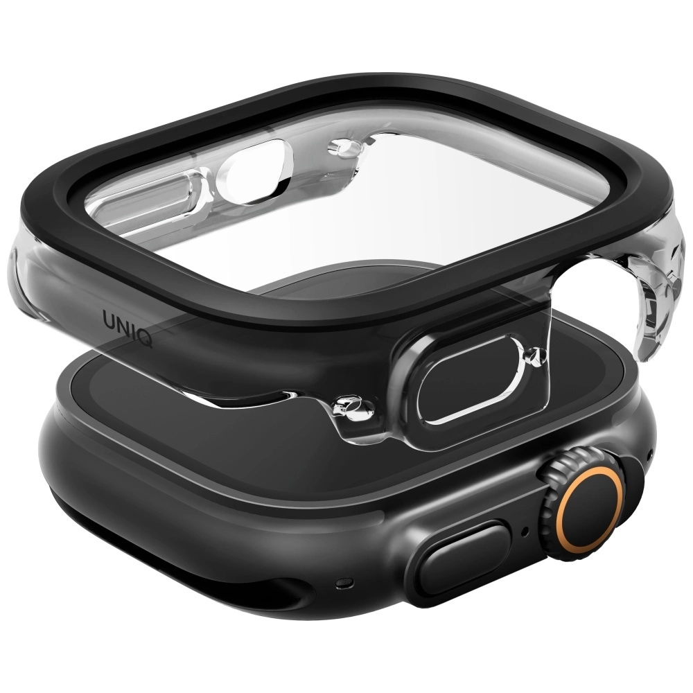 Uniq Voute grūdinto stiklo dėklas Apple Watch Ultra 49 mm – juodas - Image 2