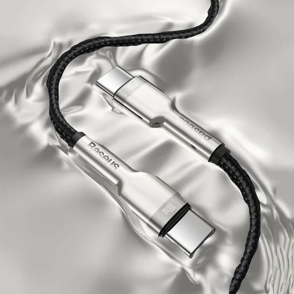 Baseus Cafule Metal Data USB-C / USB-C PD QC SCP 100W 5A 2 m laidas - žalias - Image 13