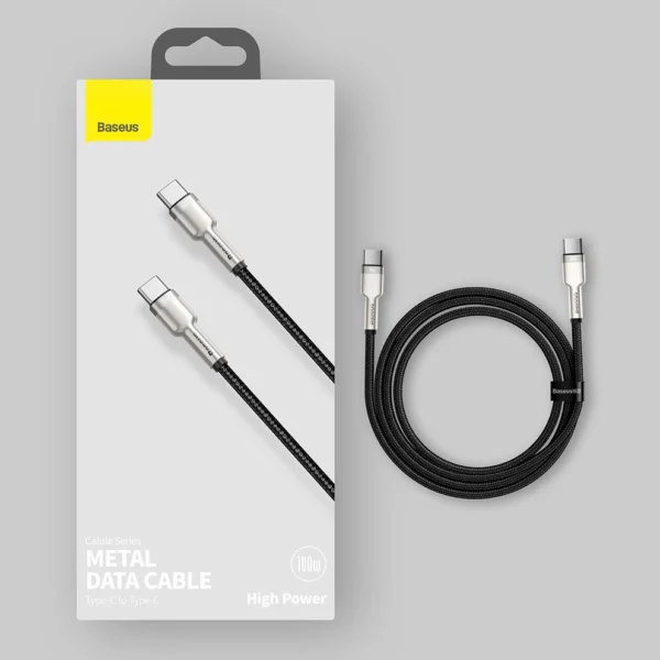 Baseus Cafule Metal Data USB-C / USB-C PD QC SCP 100W 5A 2 m laidas - žalias - Image 15