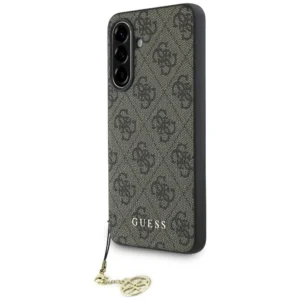 Guess 4G Charms Collection Case for Samsung Galaxy A36 Brown