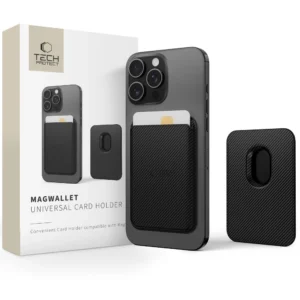 Tech-Protect MagWallet Magsafe Case with Universal Magnetic Card or Document Holder - Black