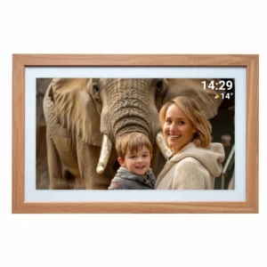 21.5" Denver Frameo PFF-2162LW digital frame - light brown