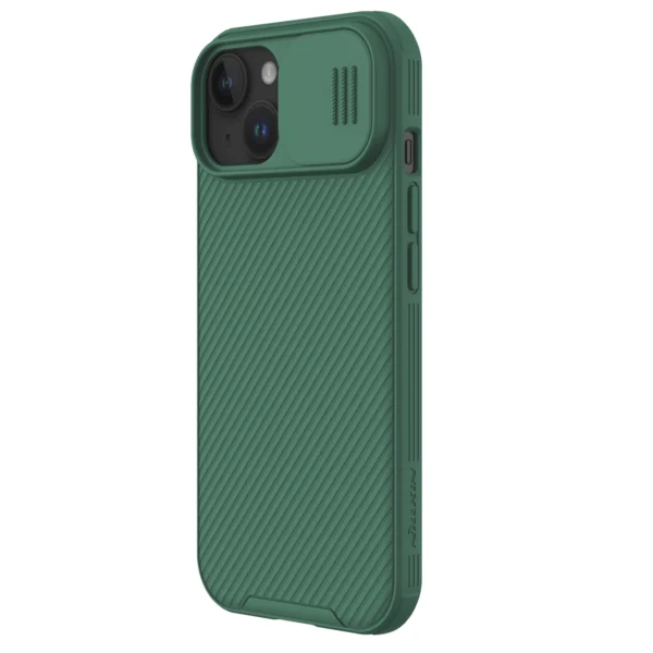 Nillkin CamShield Pro Magnetic dėklas iPhone 15 su kameros apsauga - žalias - Image 3