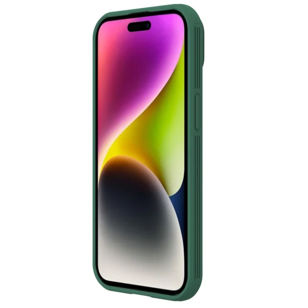 Nillkin CamShield Pro Magnetic dėklas iPhone 15 su kameros apsauga - žalias - Image 4