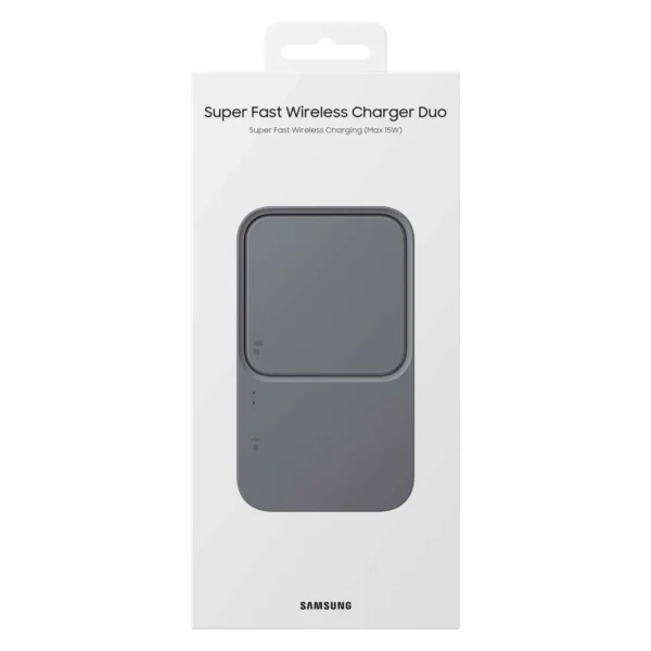 Samsung Duo EP-P5400TBEGEU 15W indukcinis įkroviklis su tinklo įkrovikliu ir kabeliu - juodas - Image 5
