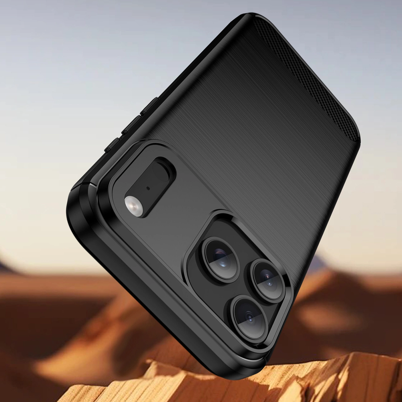 Carbon dėklas iPhone 17 Pro – juodas - Image 3