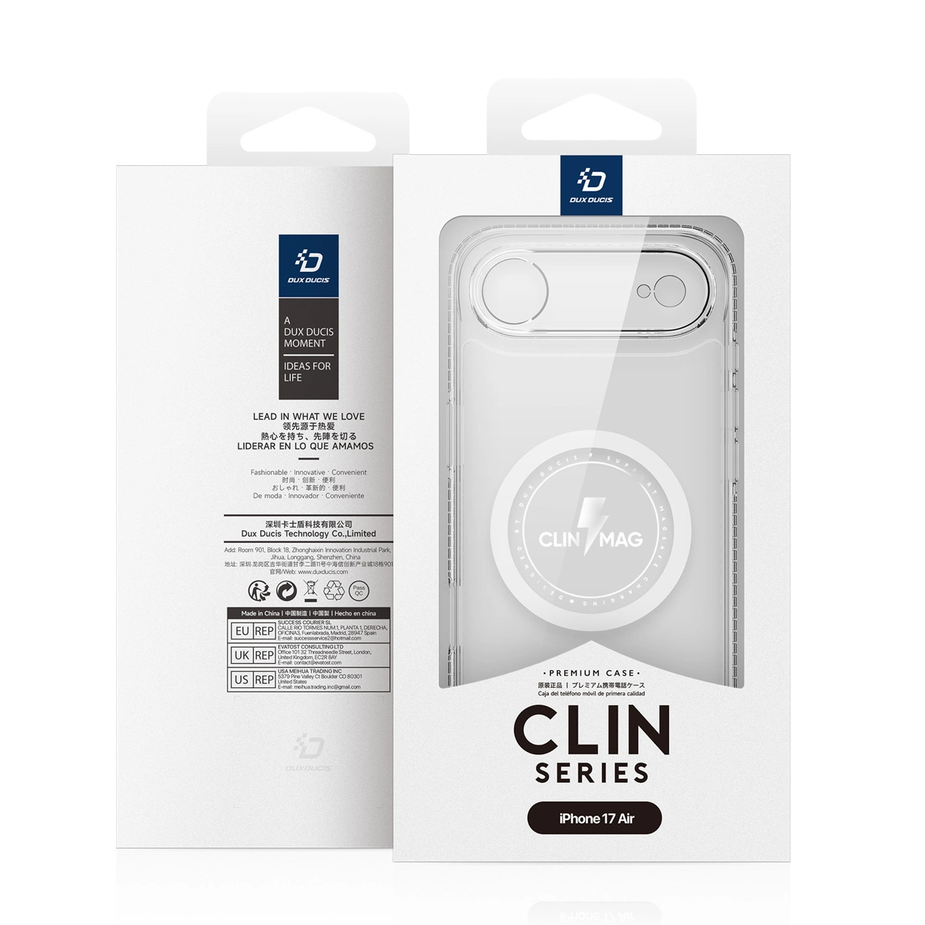 Dux Ducis Clin Mag dėklas iPhone 17 Air suderinamas su MagSafe – skaidrus - Image 12