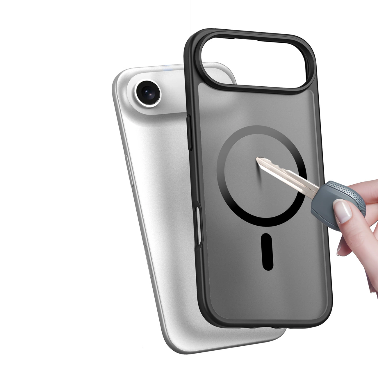 Dux Ducis Yind dėklas iPhone 17 Air suderinamas su MagSafe – juodas - Image 8