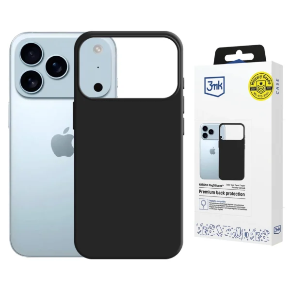 3mk Hardy MagSilicone Case for Apple iPhone 17 Pro - Gray