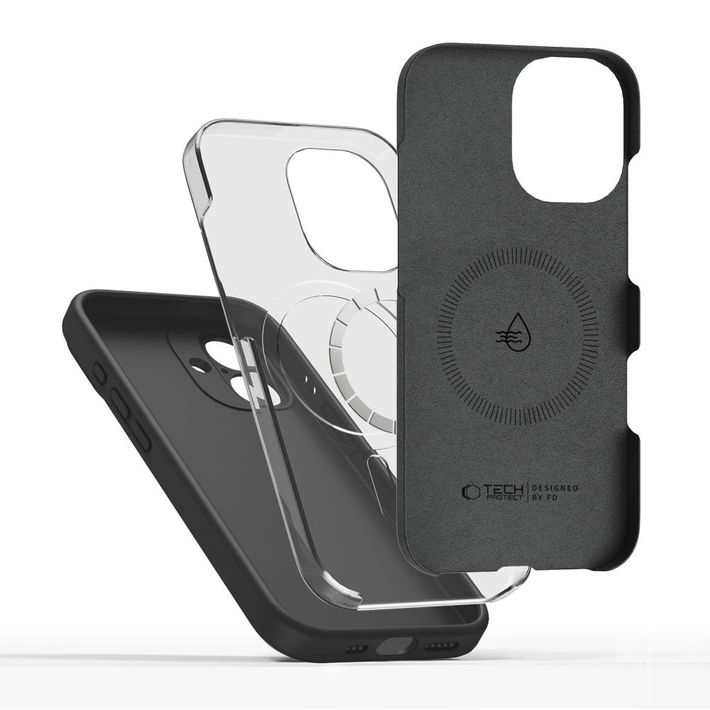 Tech-Protect silikoninis MagSafe dėklas iPhone 17 – juodas - Image 2