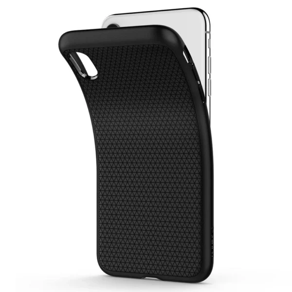 Spigen Liquid Air dėklas iPhone X / XS – matinės juodos spalvos - Image 6