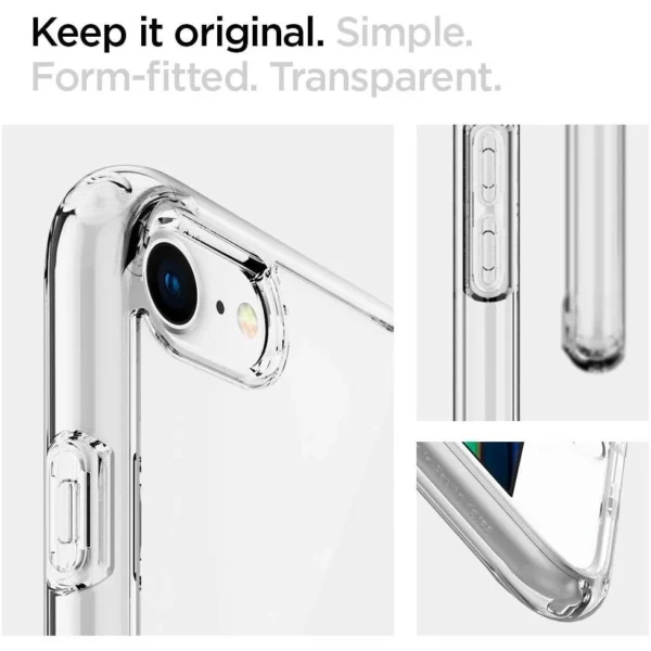 Spigen Ultra Hybrid dėklas iPhone 7 / 8 / SE 2020 / SE 2022 – skaidrus - Image 3