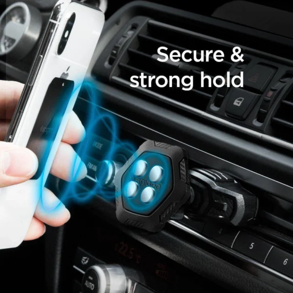 Spigen QS24 magnetinis telefono laikiklis CD lizdui automobilyje – juodas - Image 3