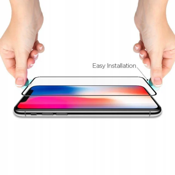 Spigen Glass FC grūdintas stiklas iPhone 11 / XR – juodas - Image 9