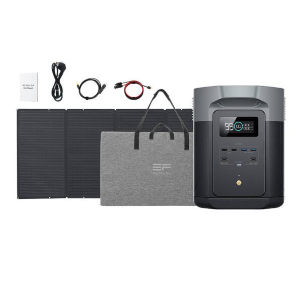 Komplektas EcoFlow Delta 2 Max + 400W saulės modulis (lankstomas) - Image 11