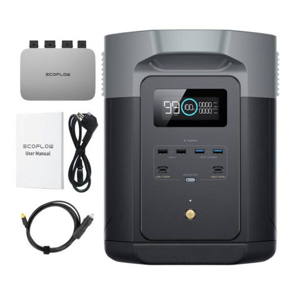 Rinkinys EcoFlow Delta 2 Max + mikroinverteris PowerStream 800W - Image 6