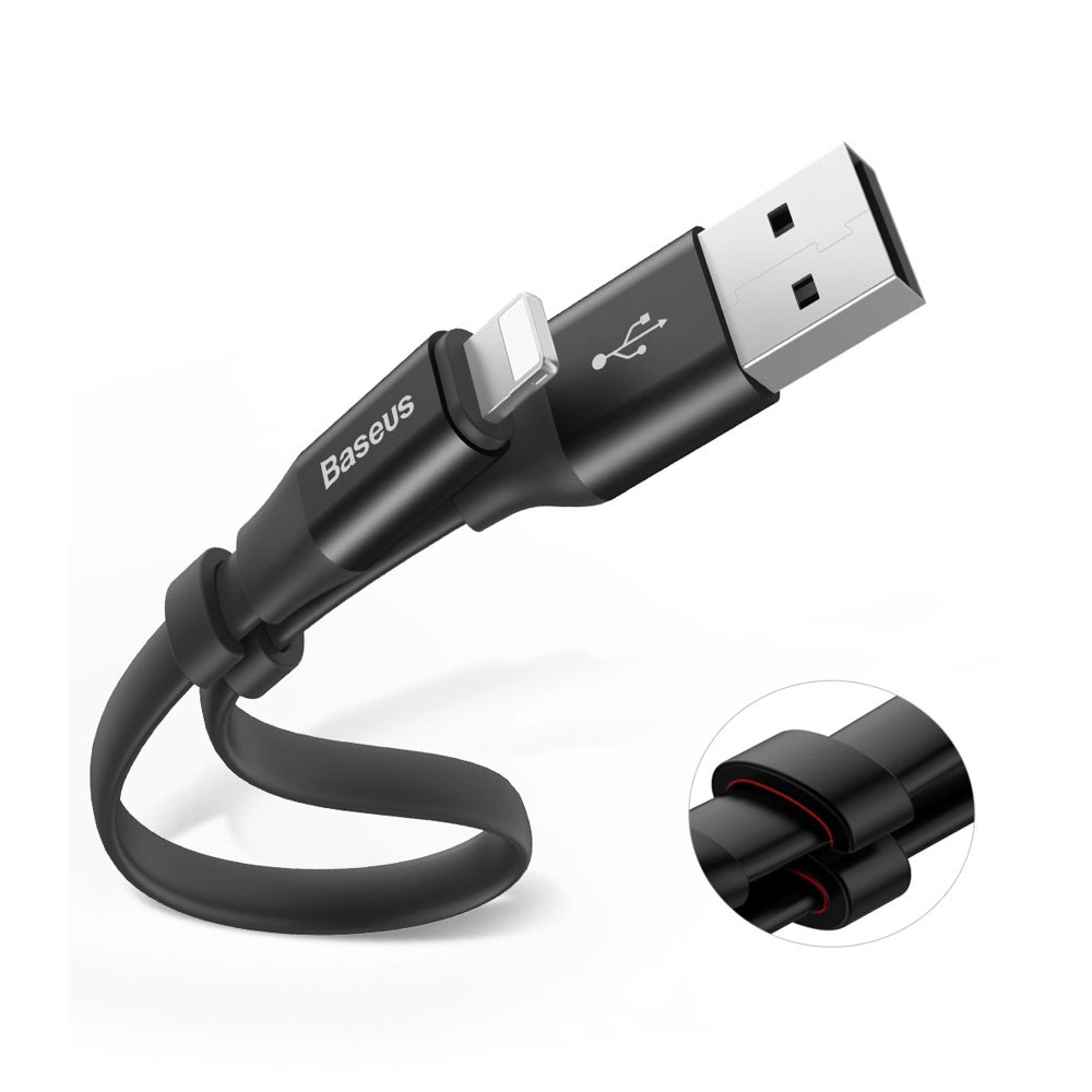 Baseus Nimble USB-A / Lightning 2A laidas 0,23 m – juodas - Image 13