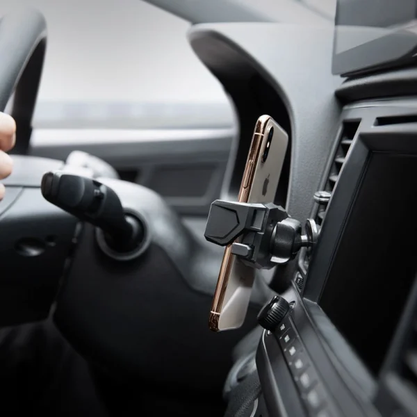 Spigen Click.R automobilio telefono laikiklis ventiliacijos angai – juodas - Image 12
