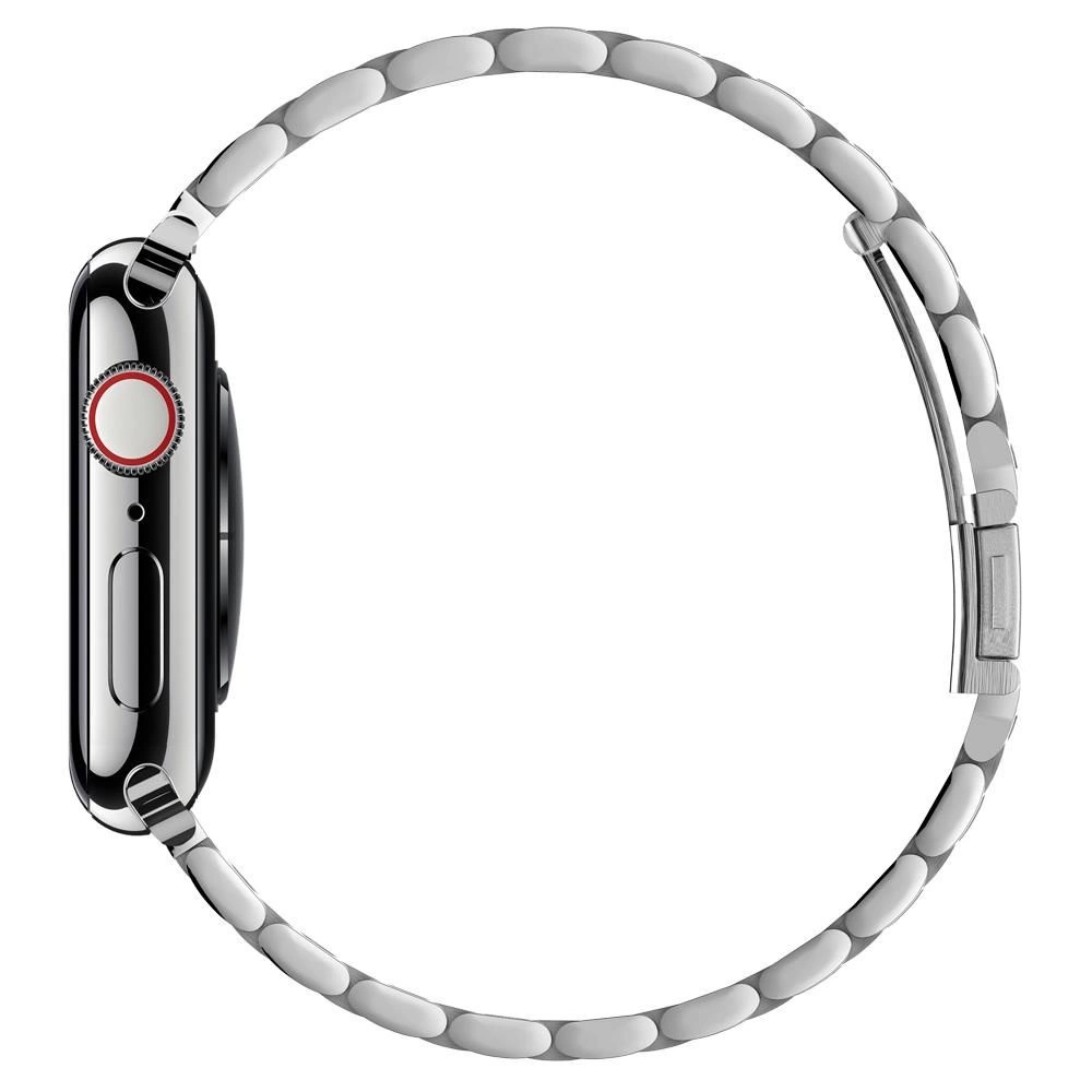 Spigen Modern Fit dirželis Apple Watch 4/5/6/7/8/9/SE/Ultra (42/44/45/49 mm) – sidabrinis - Image 11