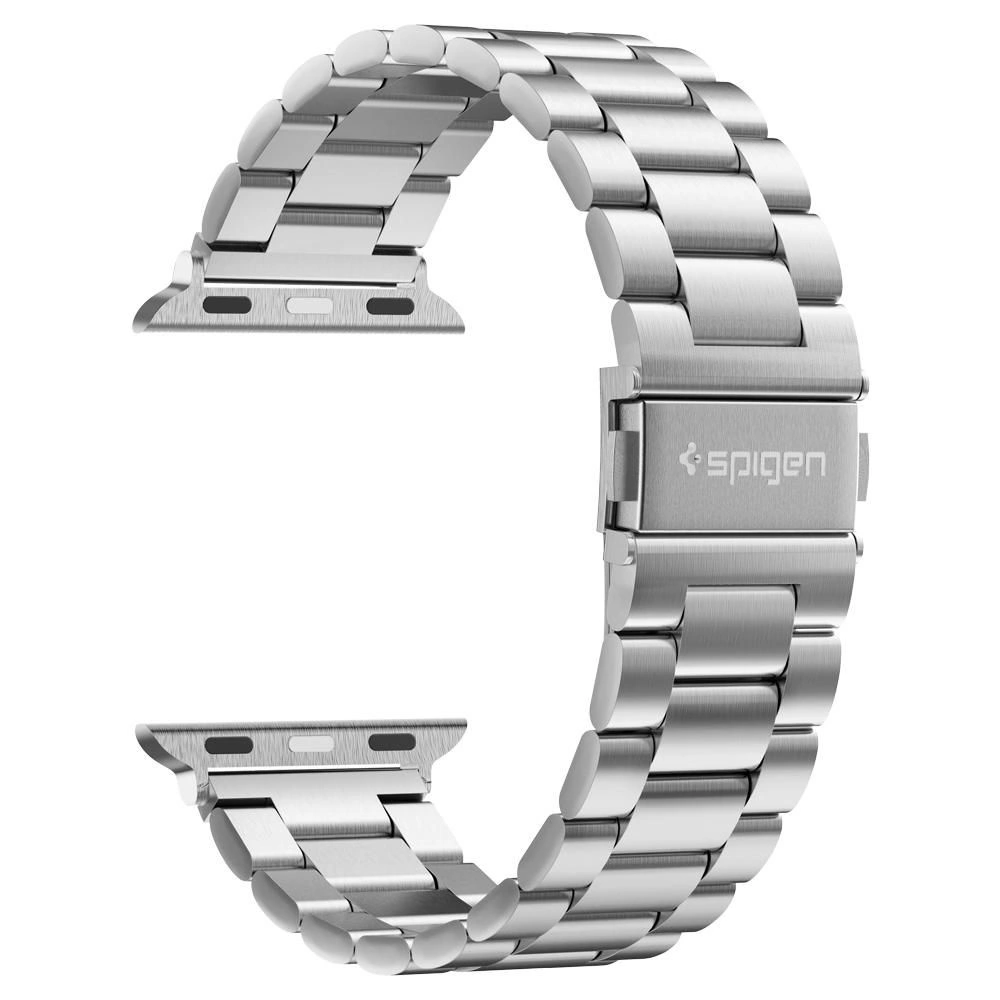 Spigen Modern Fit dirželis Apple Watch 4/5/6/7/8/9/SE/Ultra (42/44/45/49 mm) – sidabrinis - Image 9